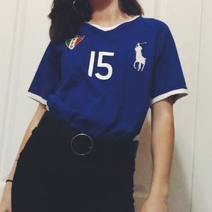 Embroidered Polo Italia Jersey 🇮🇹💙